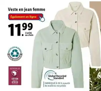 Lidl Veste en jean femme offre