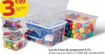 Gifi Lot de 3 box de rangement offre