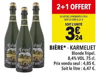 Supeco KARMELIET BIÈRE offre