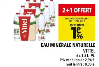 Supeco VITTEL EAU MINÉRALE NATURELLE offre