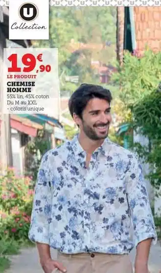 Super U Chemise homme offre
