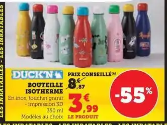 Hyper U Duck'n - bouteille isotherme offre