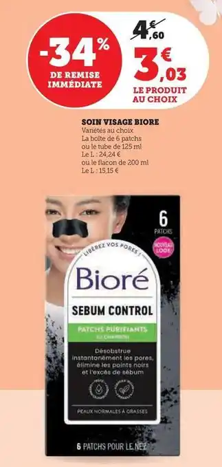 Hyper U Biore - soin visage offre