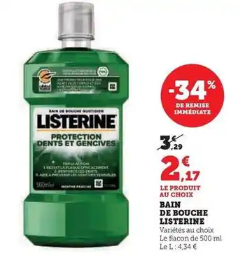Hyper U Listerine - bain de bouche offre