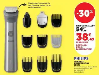 Hyper U Philips - tondeuse multifonction 10 en 1 offre