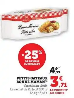 Hyper U Bonne maman - petits gateaux offre