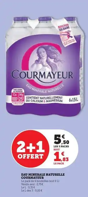 Hyper U Courmayeur - eau minerale naturelle offre