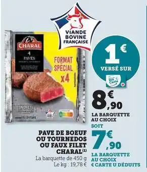 Hyper U Charal - pave de boeuf offre