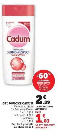 Cadum - gel douche