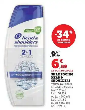 U Express Head & shoulders - shampooing offre