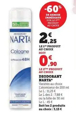 U Express Narta - deodorant offre