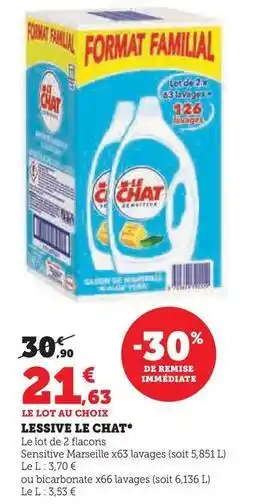 Hyper U Le chat - lessive offre