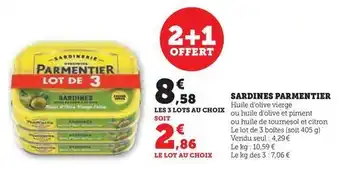 U Express Parmentier - sardines offre