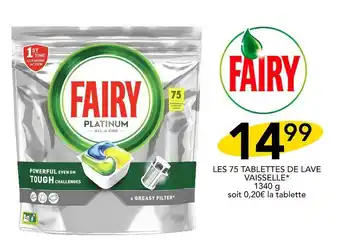 FAIRY LES 75 TABLETTES DE LAVE VAISSELLE