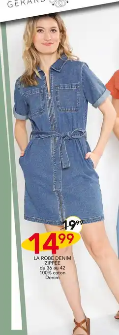 Stokomani GERARD PASQUIER LA ROBE DENIM ZIPPÉE offre