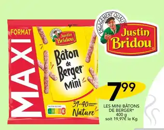 JUSTIN BRIDOU LES MINI BÂTONS DE BERGER