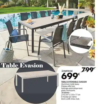 La Foir'Fouille TABLE EXTENSIBLE PIAZZA offre