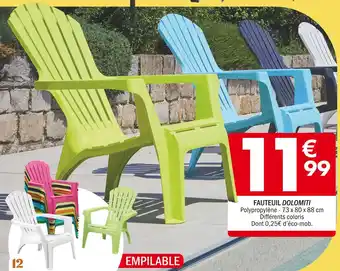 La Foir'Fouille FAUTEUIL DOLOMITI offre