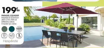 La Foir'Fouille Hespéride PARASOL EQUADOR offre