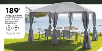 La Foir'Fouille Hespéride TONNELLE SANTORINI offre