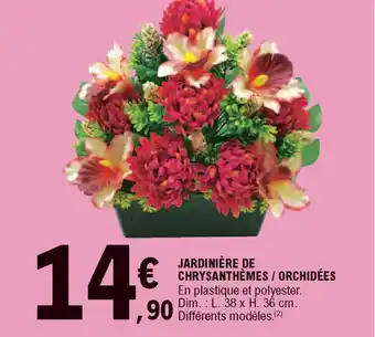E.Leclerc Jardinière de Chrysanthèmes/Orchidées offre