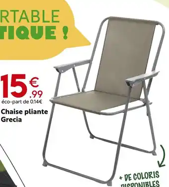 Maxi Bazar Chaise pliante Grecia offre