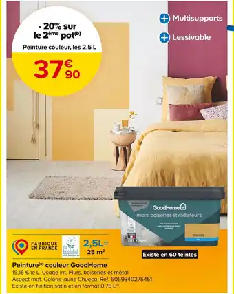 GoodHome Peinture(a) couleur