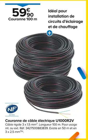 Couronne de câble électrique U1000R2V