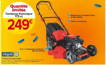 Castorama Scheppach Tondeuse thermique tractée offre