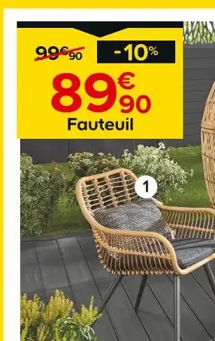 Castorama Goodhome Fauteuil offre