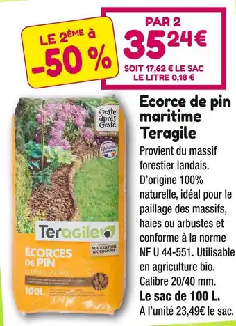 Point Vert Teragile Ecorce de pin offre