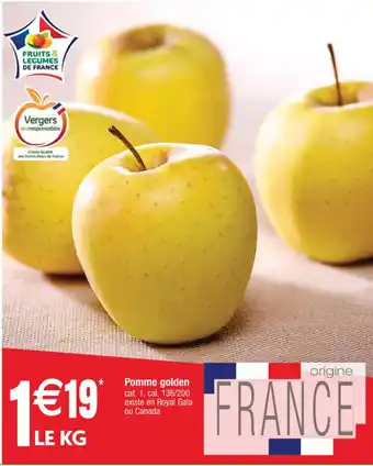 Cora x Carrefour Pomme Golden offre