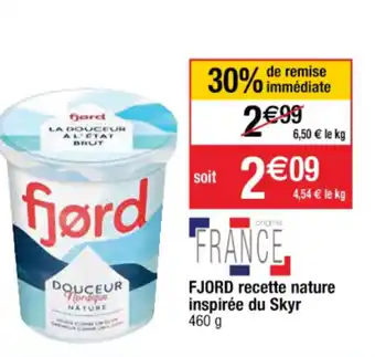 Cora x Carrefour Fjord recette nature inspirée du Skyr offre
