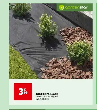 Auchan gardenstar TOILE DE PAILLAGE offre