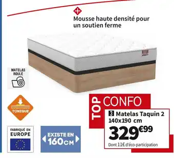 Conforama MERINOS MATELAS MOUSSE TAQUIN 2 offre