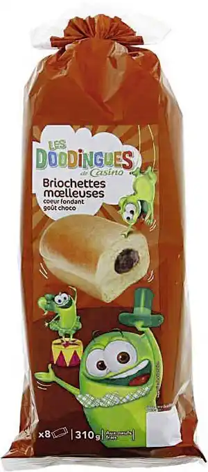 Petit Casino BRIOCHETTES MOELLEUSES COEUR FONDANT GOÛT CHOCOLAT offre