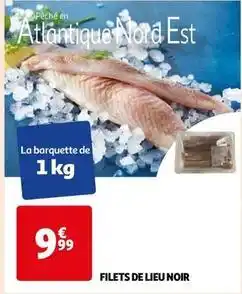 Auchan Filets de lieu noir offre