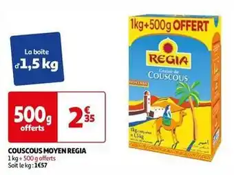 Auchan Regia - couscous moyen offre