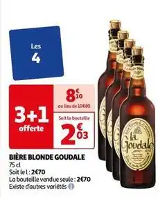Auchan La goudale - bière blonde offre
