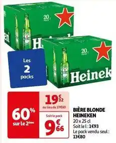 Auchan Heineken - bière blonde offre