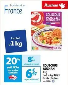 Auchan Auchan - couscous offre