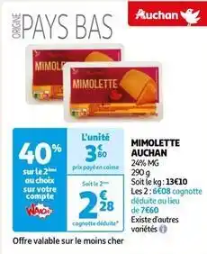 Auchan Auchan - mimolette offre