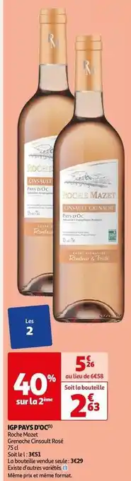 Auchan Roche mazet - igp pays d'oc offre
