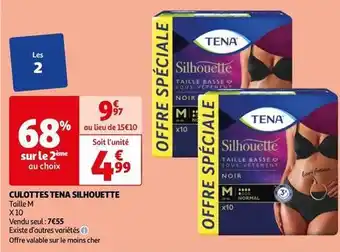 Auchan Tena - culottes silhouette offre
