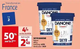 Auchan Danone - skyr offre