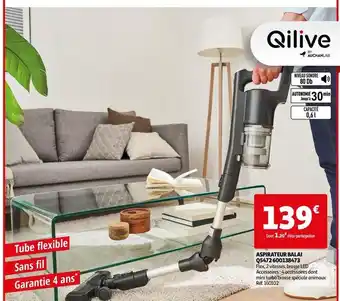 Auchan Qilive - aspirateur balai q5472 600138473 offre