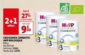 Auchan Hipp - croissance combiotic biologique offre