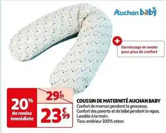 Auchan Auchan baby - coussin de maternité offre