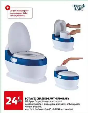 Auchan Thermobaby - pot avec chasse d'eau offre
