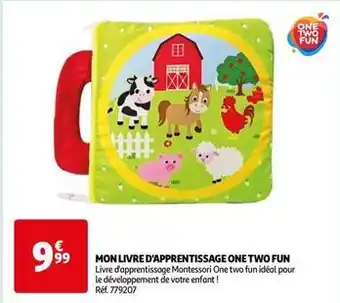 Auchan One two fun - mon livre d'apprentissage offre